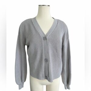 Wonder Nation Gray Women's Cardigan Size XXL (18)